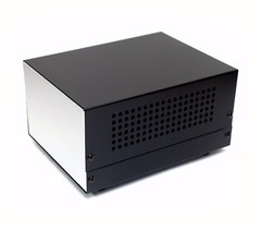 1pc Metal Cabinet Case Box Aluminum Panel 18×13.6×9.8cm LxWxH US-340 Taiwan