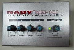 Nady Audio MM-141 4-Channel Mini Mixer WORKS READ