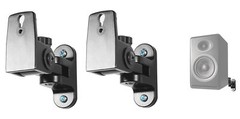Pair Hidden Wall Mount Swivel Brackets For Audioengine P4 Bookshelf Speakers