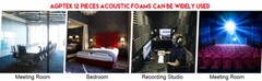 12Pack Acoustic Foam Soundproofing Sound Proofing Tiles Studio Room Wall Panels