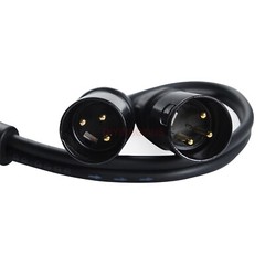 3-Pin XLR Female Jack to Dual 2 Male Plug Audio Adapter Y Spiter Splitter Cable