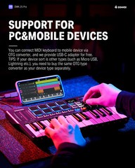 🎹 Donner DMK25 Pro MIDI Keyboard DJ Controller OLED 25 Key 8 Drum Pad Touch Bar