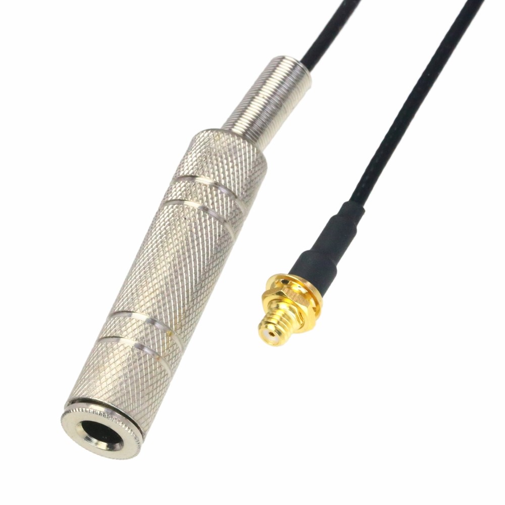 6.35mm 1/4″ to microdot female cable for Wireless Audio Mic Transmitter Receiver