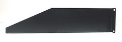 2U (Space) Heavy Duty Black Rack Mount Shelf 19″ x 3.5″ x 15.5″ Deep