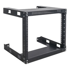 Sound Town 2-Post 8U Wall-Mount Open Frame Rack, 16″ Depth (ST2PWOR-8U)