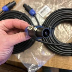 Foboiu Pack Of 2 Speakon Speaker 45ft 1/4 Inch Male Speaker Cables