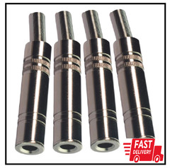 6.35mm 1/4 Inch Stereo TRS Female Connector Jack (4 Pack)