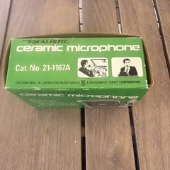 Vintage Realistic Hand Held Ceramic Microphone #21-1167A w/ Box & Manual