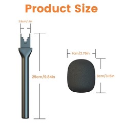 Mic Handle for DJI RODE Microphone Handheld Stand Wireless GO, Interview…
