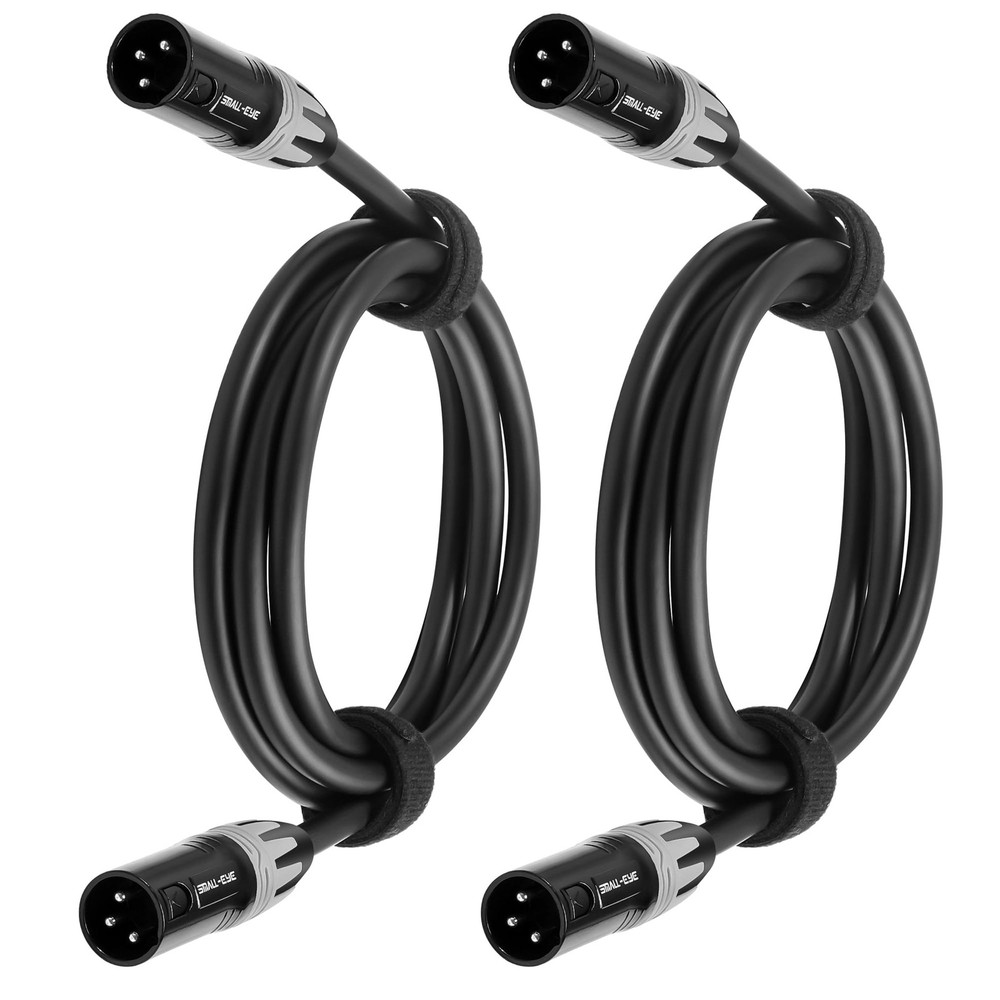 2 Pack 25 ft XLR Male to Male 3Pin Balanced Patch Cables 22 AWG OFC Mixers