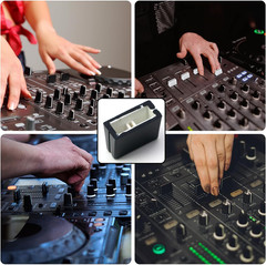 10pcs Fader Caps, Mixer Slider Fader Knobs Black Fader Cap for Pioneer DJM350, 4