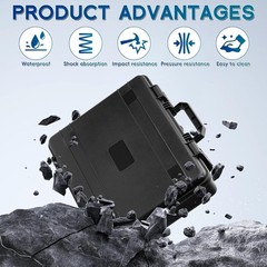 New Hard Shell Wireless Microphone Case Fits Shure BLX288 SM58 PG58 BETA58A Mic