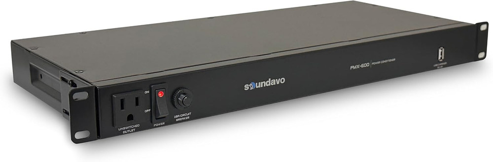 PMX-600 1U Rack-Mount Power Conditioner & Surge Protector with Noise Filtering