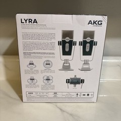 AKG Lyra Microphone 192 kHz for Podcast Studio Music Video – C44USB