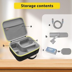 Hard Carrying Case Compatible with Shure SM7dB/MV7 SM7B Vocal Dynamic Microph…