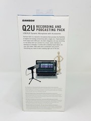 SAMSON Q2U DYNAMIC USB MICROPHONE RECORDING AND PODCAST PACK (BLK) FREE SHIPPING
