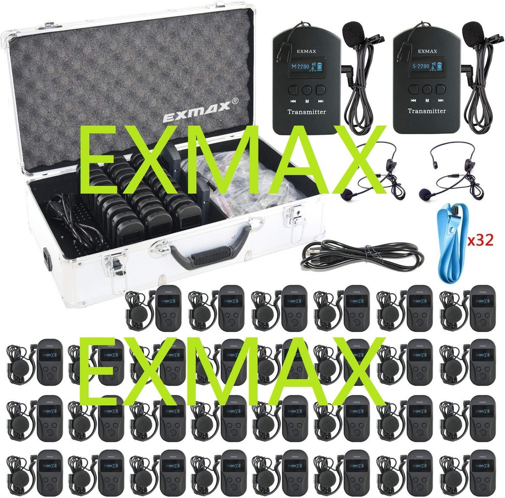 EXMAX EXD-101 2.4G Wireless Tour Guide Monitoring System for Translation Trip
