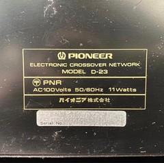 [For Parts] Pioneer In Translation 2 4Way Channel Divider D-23 Moving