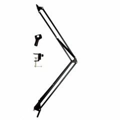 ChromaCast 38″ Adjustable Boom Mic Suspension Scissors Desk Microphone Stand