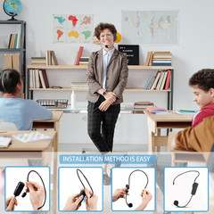 Wireless Saxophone Microphone System, Clip on Instrument Microphone Suitable for