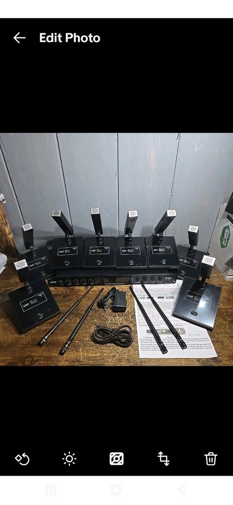YT8 UHF 8 Channel Desktop Gooseneck Microphone System Conference Mics Super-L…