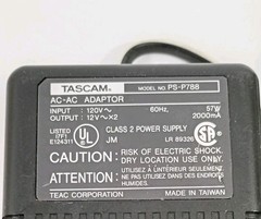 Genuine TASCAM Adapter Model PS-P788 For Tascam 788 Porta Studio Output 12V~x2