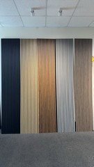 Striped MDF Acoustic Panel Multicolor for Interior Wall, Room, Ceiling