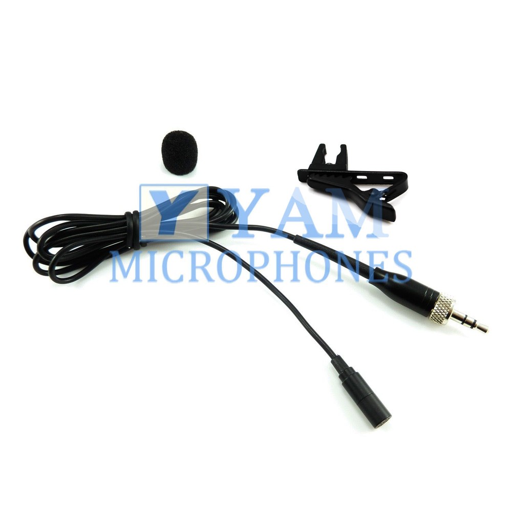 YAM LM3-C4W Black Omni-Directional Lavalier Mic FOR SONY WRT-805, UWP Series