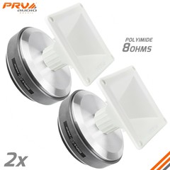 2x PRV Audio D290Py-S 1″ Compression Driver + WG11-25 White Horns