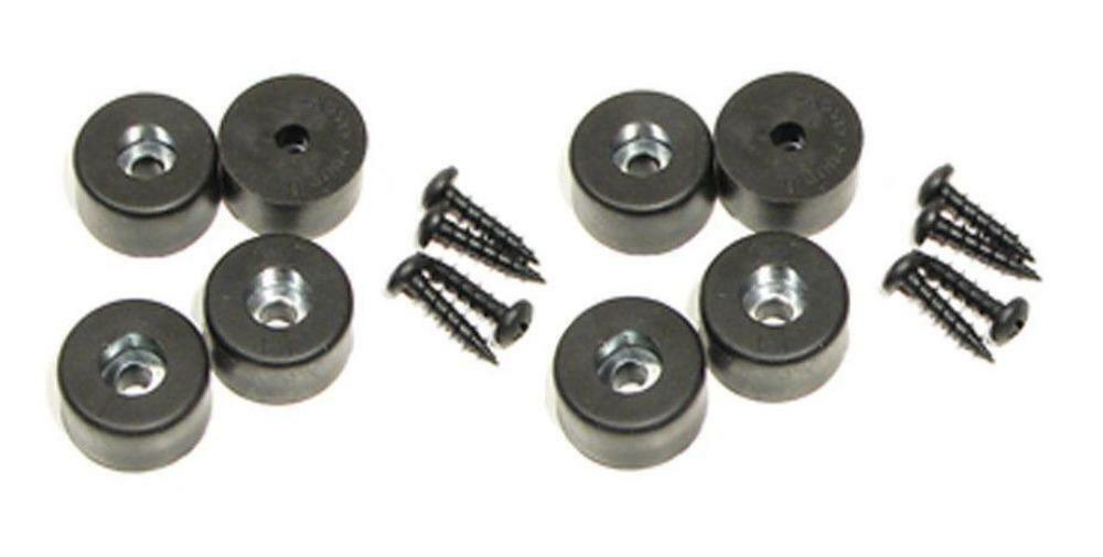 (8 PACK) PENN ELCOM 9101Y Amp / Case / Cabinet Rubber Feet – Bumper 7/8″ X 1/2″