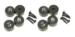 (8 PACK) PENN ELCOM 9101Y Amp / Case / Cabinet Rubber Feet – Bumper 7/8″ X 1/2″