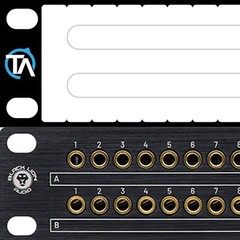 Single – Trace Audio Blank Patch Bay Labels Compatible with Black Lion PBR TT
