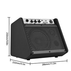 DM20 20W Electric Drum Amplifier Keyboard Amp Wireless BT Speaker UHTM