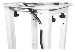 (1) Rockville White Adjustable Totem Stand For B-52 Matrix 1500 10″ Speaker