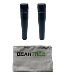 Barton B507A The Tone Ranger Dynamic Instrument Microphone, 2Pack w Polish Cloth