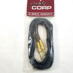 Cable Corp SC20BM 20′ Stage Cable – Chrome Plated Brass Connectors