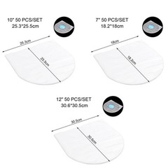 Clear Vinyl Record Protecter Bags for Dust and Damage Protection 50Pcs