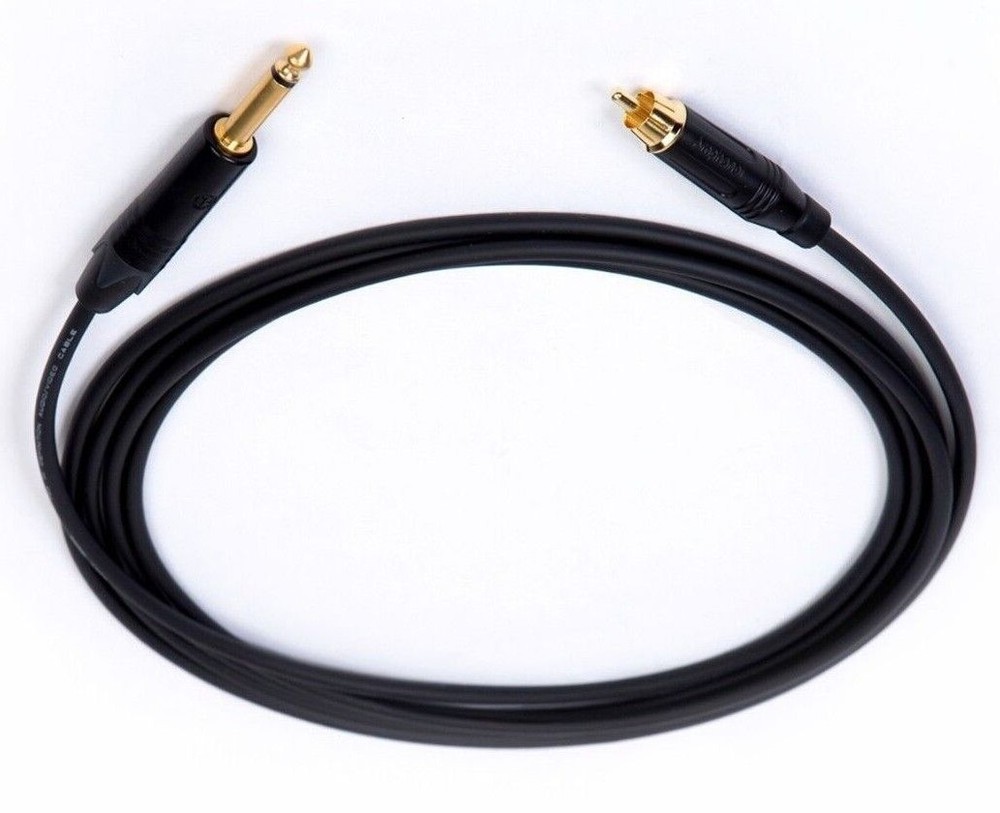 1-20’FT Mogami 22AWG Neutrik 1/4 TS Gold to Amphenol RCA Audio Sound Mic Cable