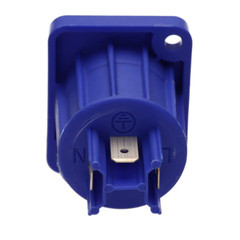 (2 PACK) NEUTRIK NAC3MPXXA POWERCON (BLUE) Power In Receptacle @ 20A/250V