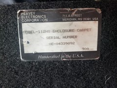 Peavey 112HS Floor Monitor – Excellent Condition – Original Owner – Untested…
