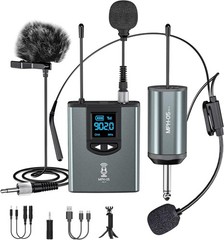 Wireless Microphone System with 3 Mics for Seamless Presentations