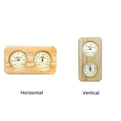 Sauna Thermometer Wood Metal Gauge Personal Sauna Area Easy Installation
