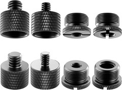 8 Pack Mic Stand Adapter 5/8 Female to 3/8 Male and 3/8 Female to 5/8 Male, 5…
