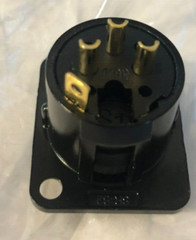 XLR 3-Pin Male Panel Mount Chassis Microphone Jack Audio Connector Gold tips