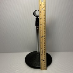 Desk Table Top Podium Microphone Stand Holder, Cast Iron Base, Audio Equipment