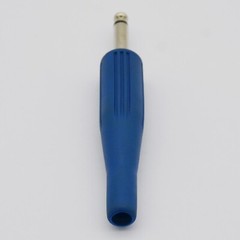 10 PCS 1/4 in TS Connector 6.35mm for Speaker Cable Jack Plug Connector End Blue