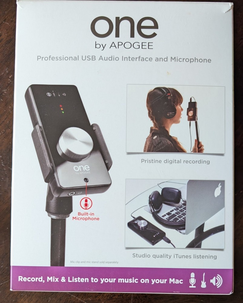 LikeNEW Apogee 1×2 24Bit 48kHz Portable USB Audio Interface DaW Aperture Midi