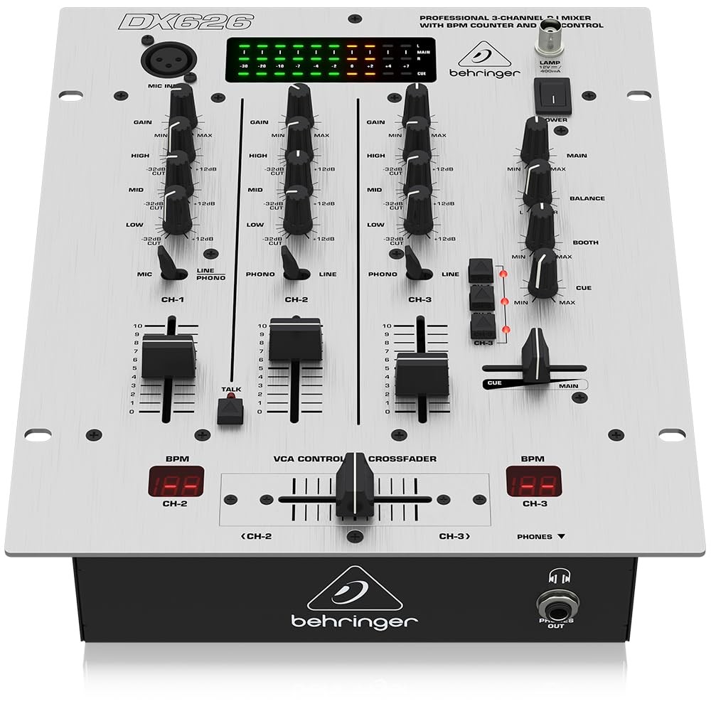Behringer Pro Mixer Dx626 Professional 37.85 x 29.97 x 15.88 cm, Black