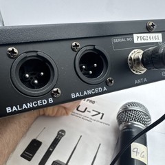 Phenyx Pro Put-71 Wireless Microphone System, Dual Wireless Mics READ