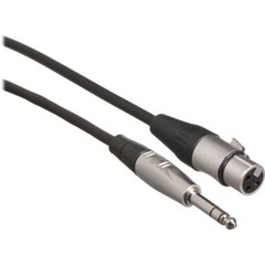 Hosa – HXS-005 – Pro Balanced REAN XLR3 F to 1/4 in TRS Cable – 5 ft.